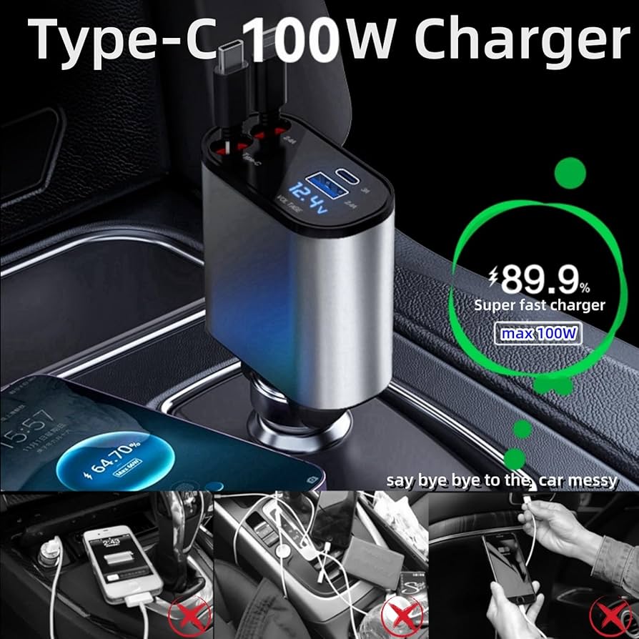 4in1 Fast Car Charger