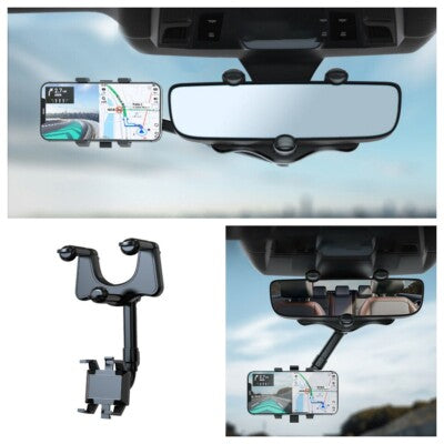 Car Rear Mirror Phone Holder