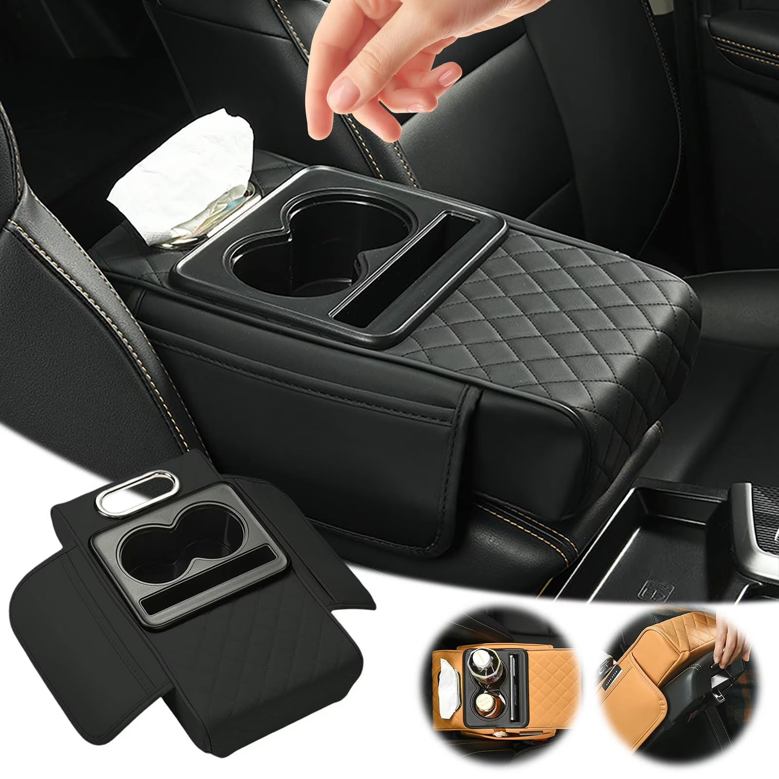 Car Armrest Storage Box