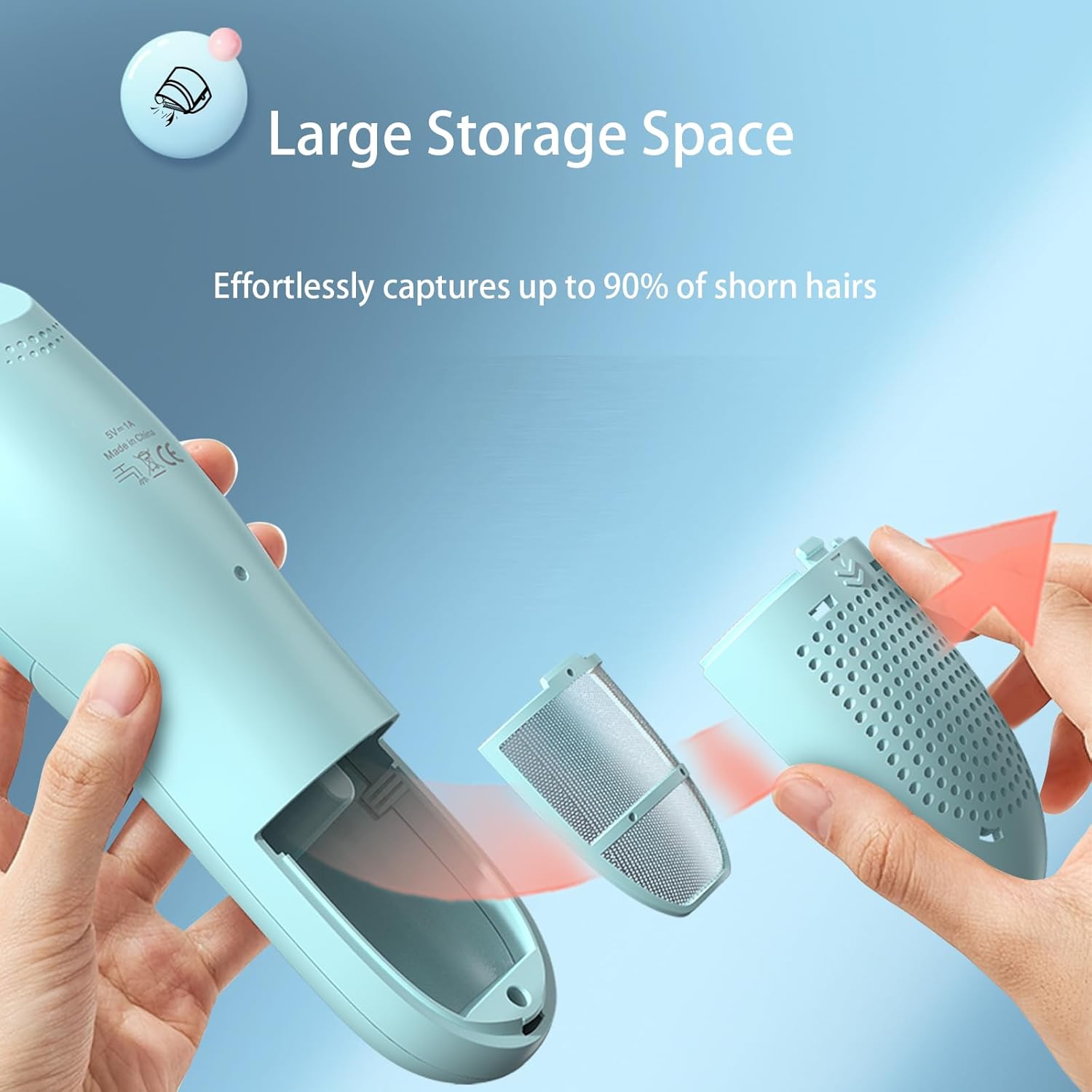 Vacuum Hair Trimmer - Waterproof