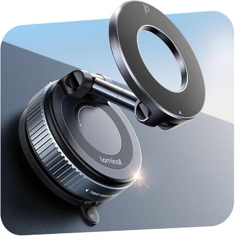 Vacuum Suction Magnetic Phone Holder